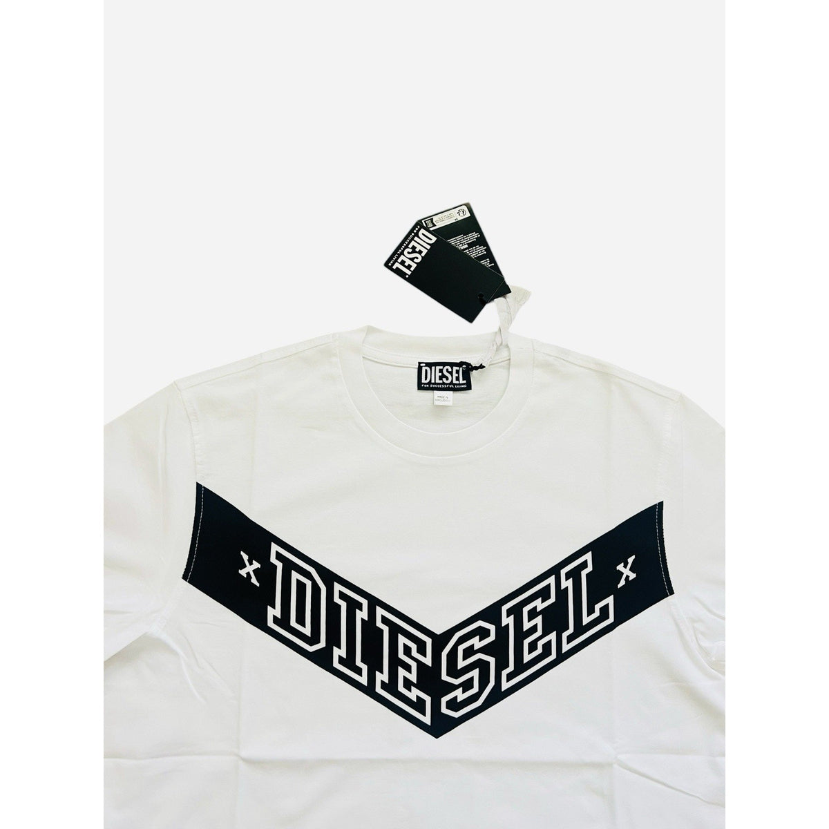 Diesel T-Just Off Logo T-Shirt NWT $80 White Size M