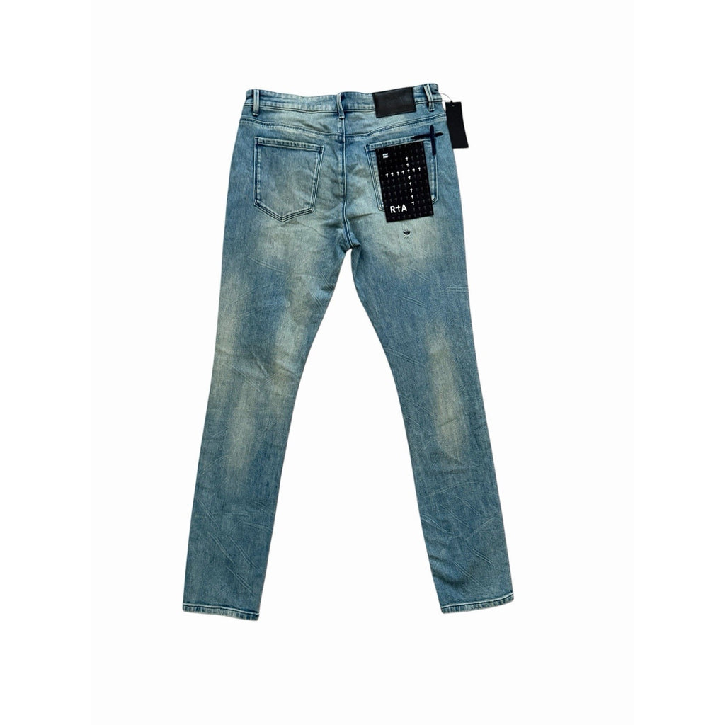 RtA Exodus D-Bryant Logo Skinny Jeans - Blue