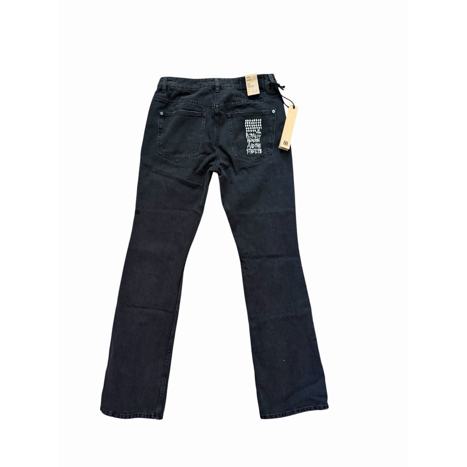 Ksubi Bronko Asher Trashed Bootcut Jeans - Black