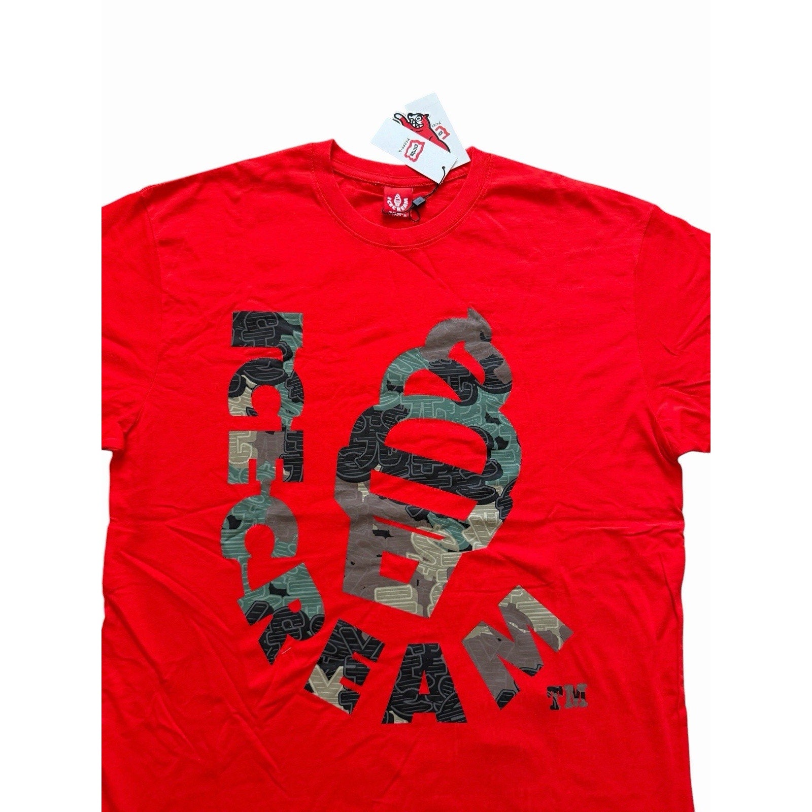 ICECREAM Cover Tee T-Shirt Fiery Red
