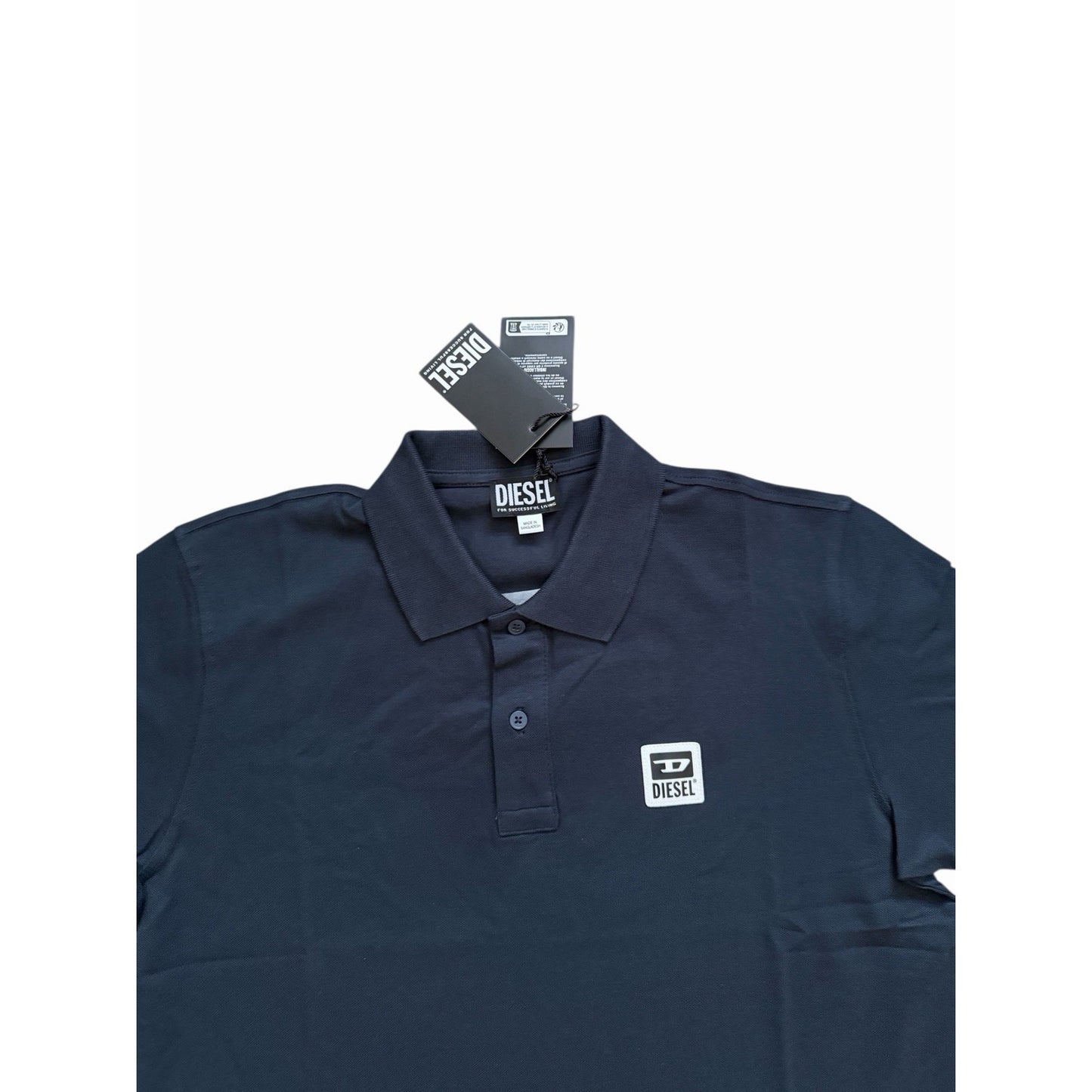 Diesel Mens T-Smith Polo Shirt Midnight Blue