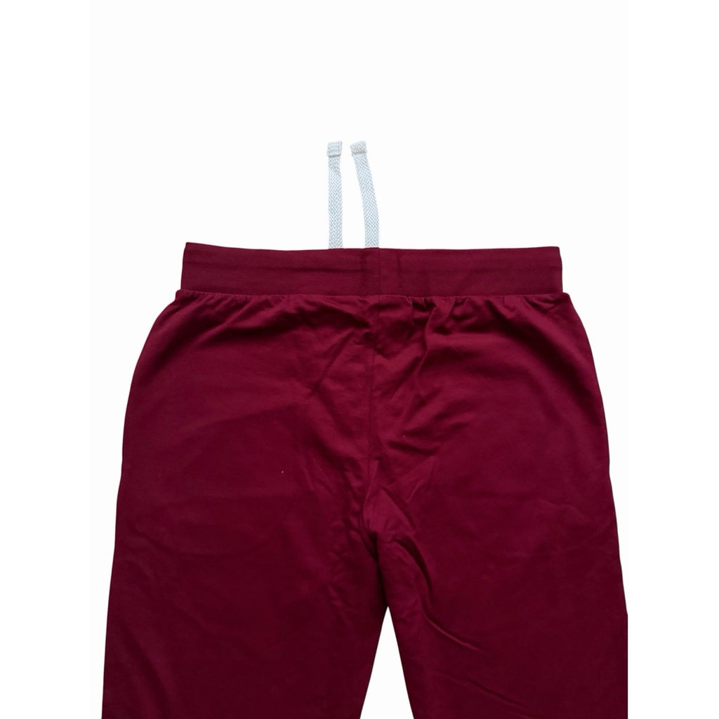 Hugo Boss Ease Drawstring Waist Cotton Blend Joggers - Burgundy Red