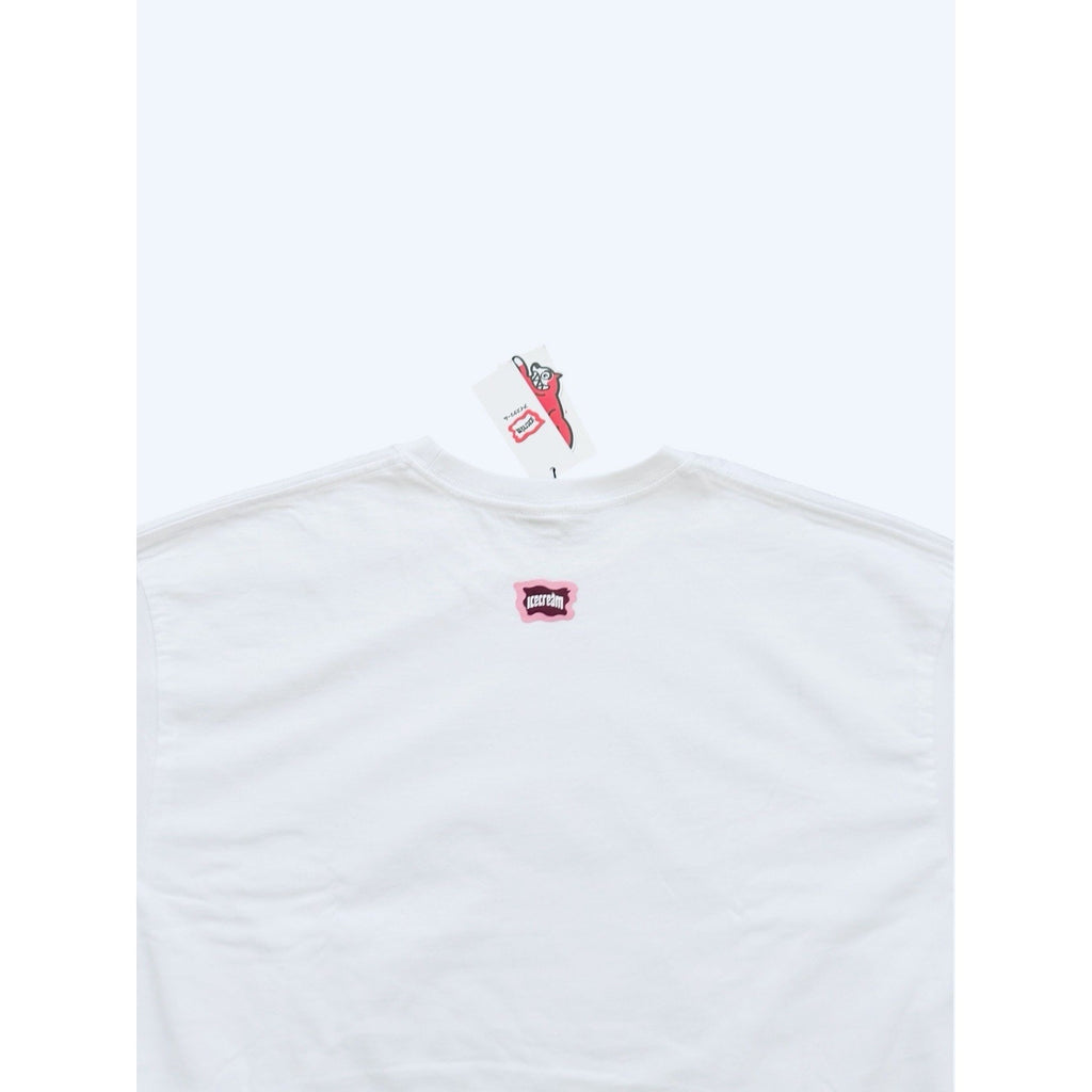 ICECREAM x Billionaire Boys Club BBC Mens Weight Tee T-Shirt White Size L