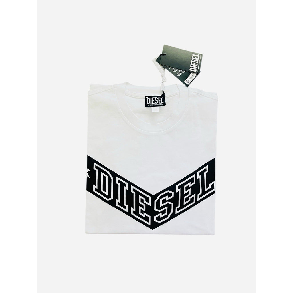 Diesel T-Just Off Logo T-Shirt NWT $80 White Size M