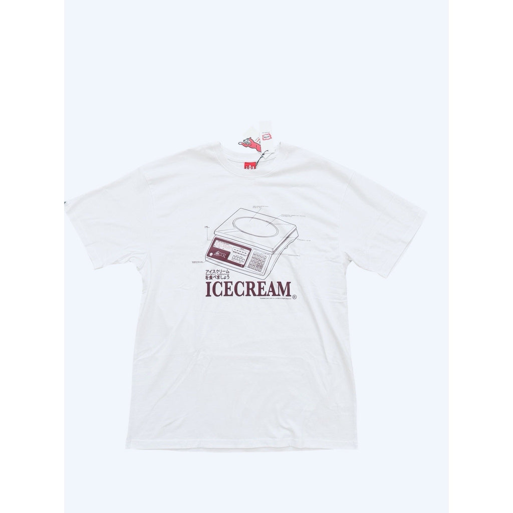 ICECREAM x Billionaire Boys Club BBC Mens Weight Tee T-Shirt White Size L