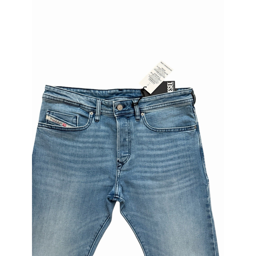 Diesel Buster RE022 Tapered Fit Jeans - Blue Wash