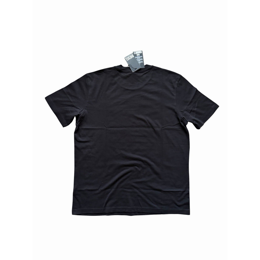 Diesel T-Just Maglietta T-Shirt Black Logo Tee Mens $70 Size M