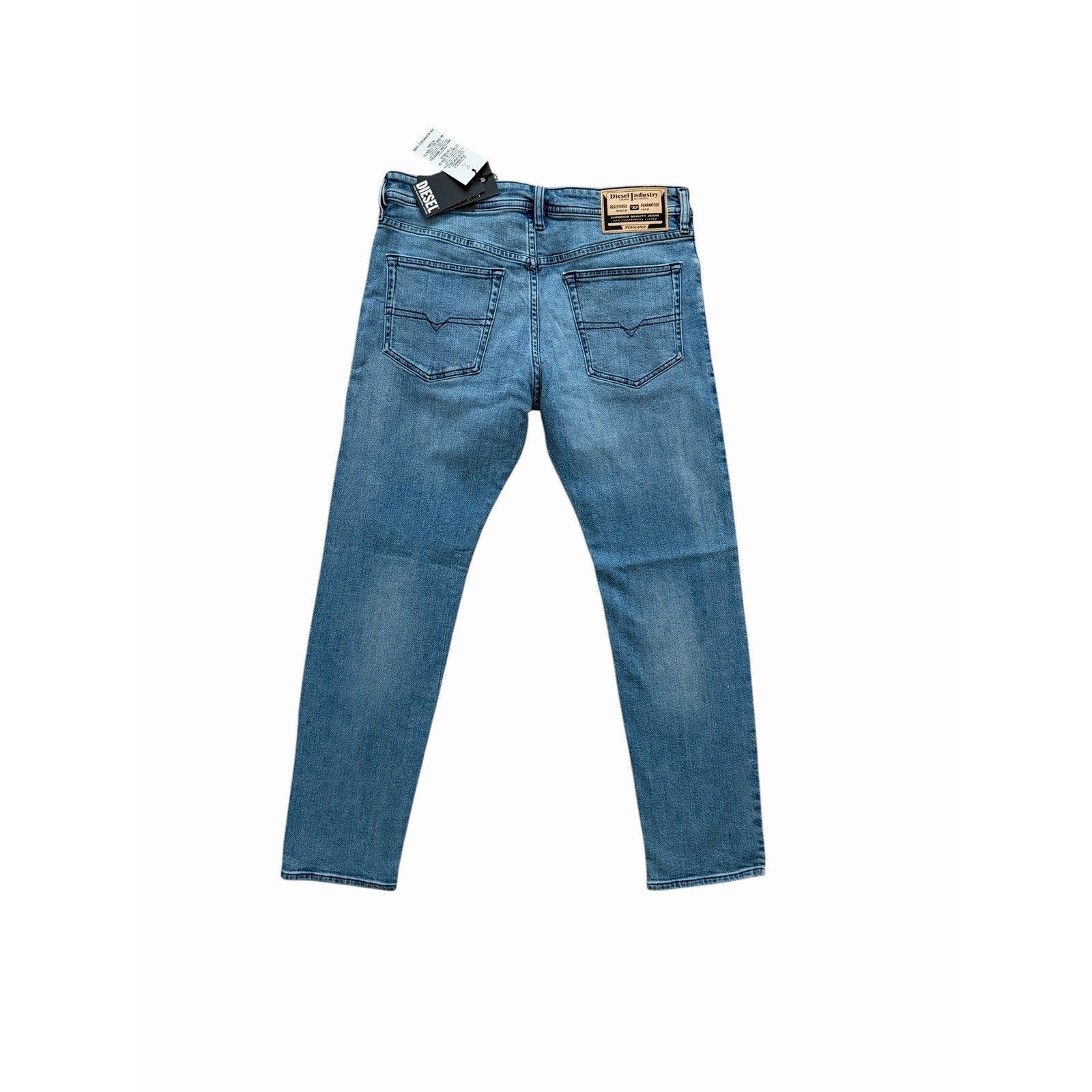 Diesel Buster RE022 Tapered Fit Jeans - Blue Wash