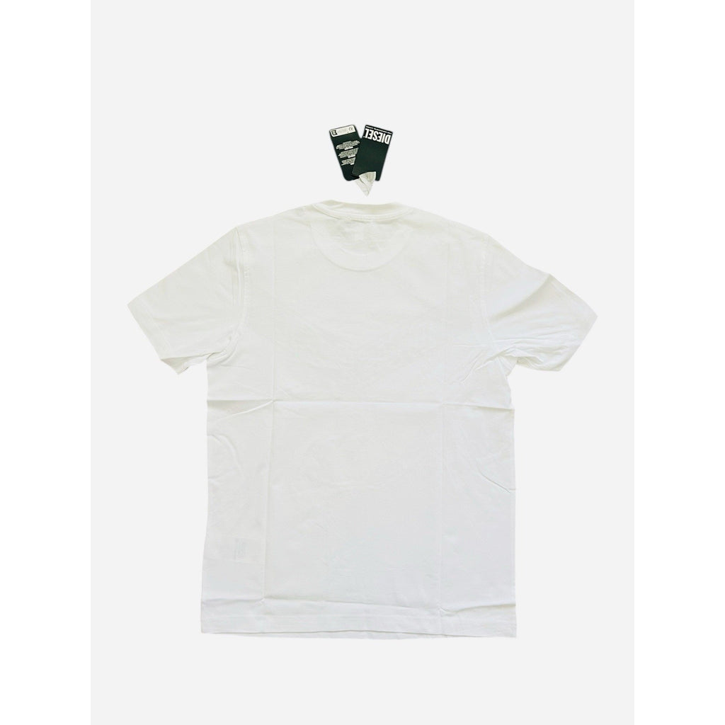 Diesel T-Just Off Logo T-Shirt NWT $80 White Size M