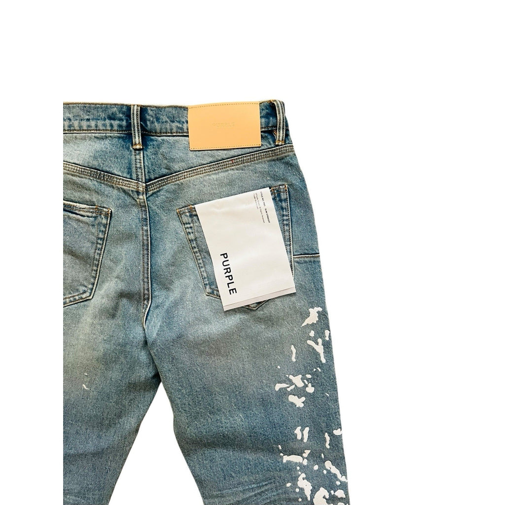Purple Brand P005 Manganese Paint Slim Straight Jeans
