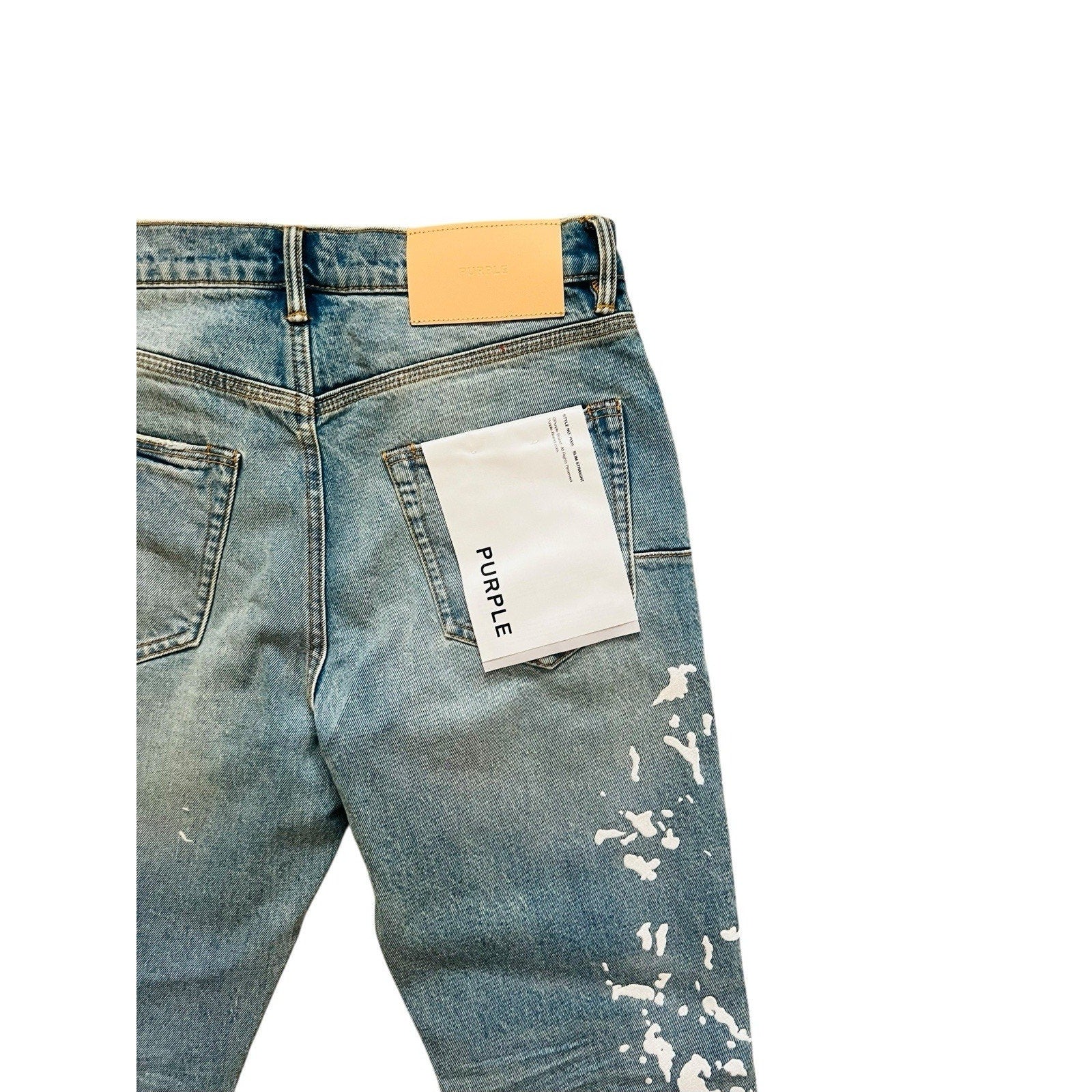 Purple Brand P005 Manganese Paint Slim Straight Jeans