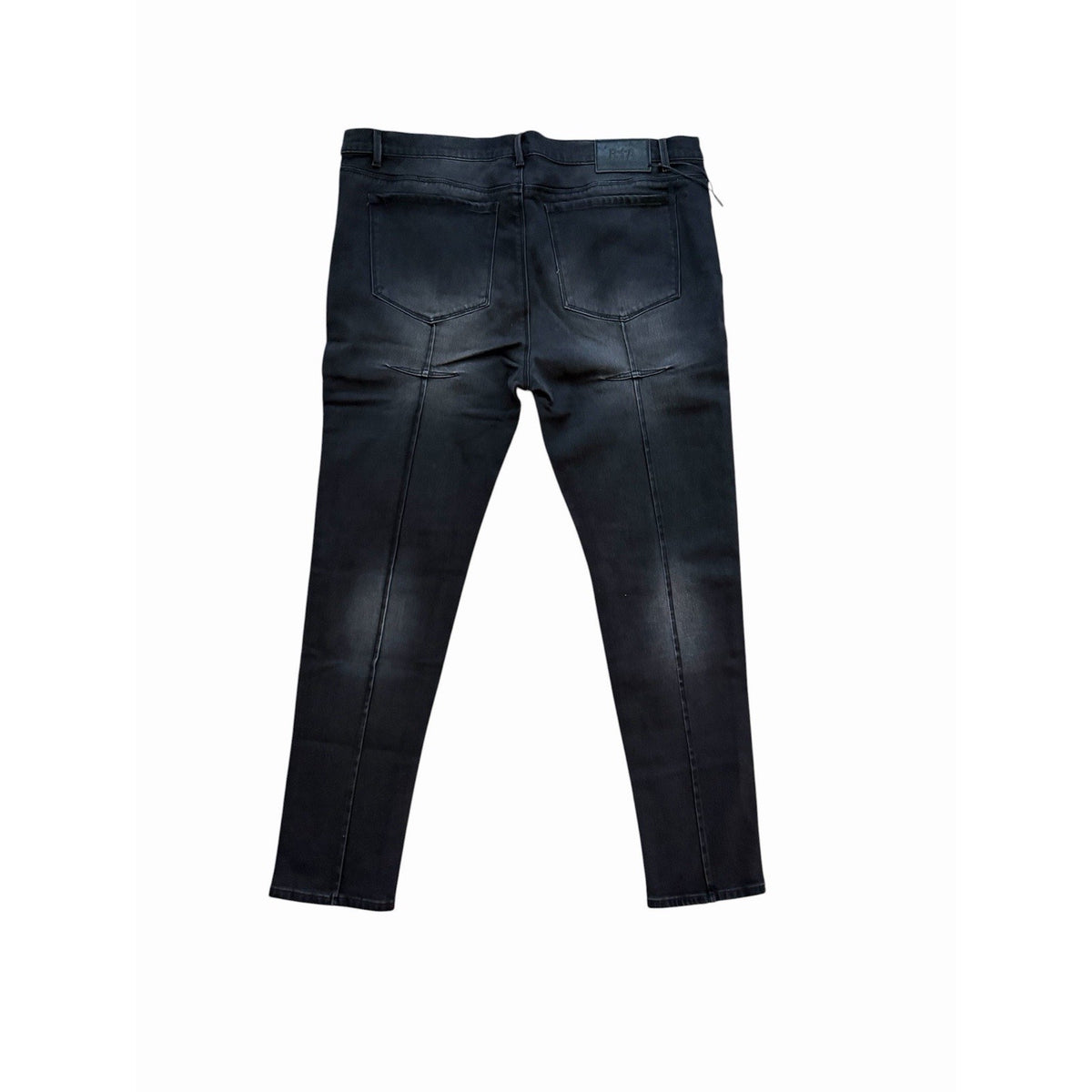 RtA Mens Clayton Faded Black Distressed Skinny Jeans
