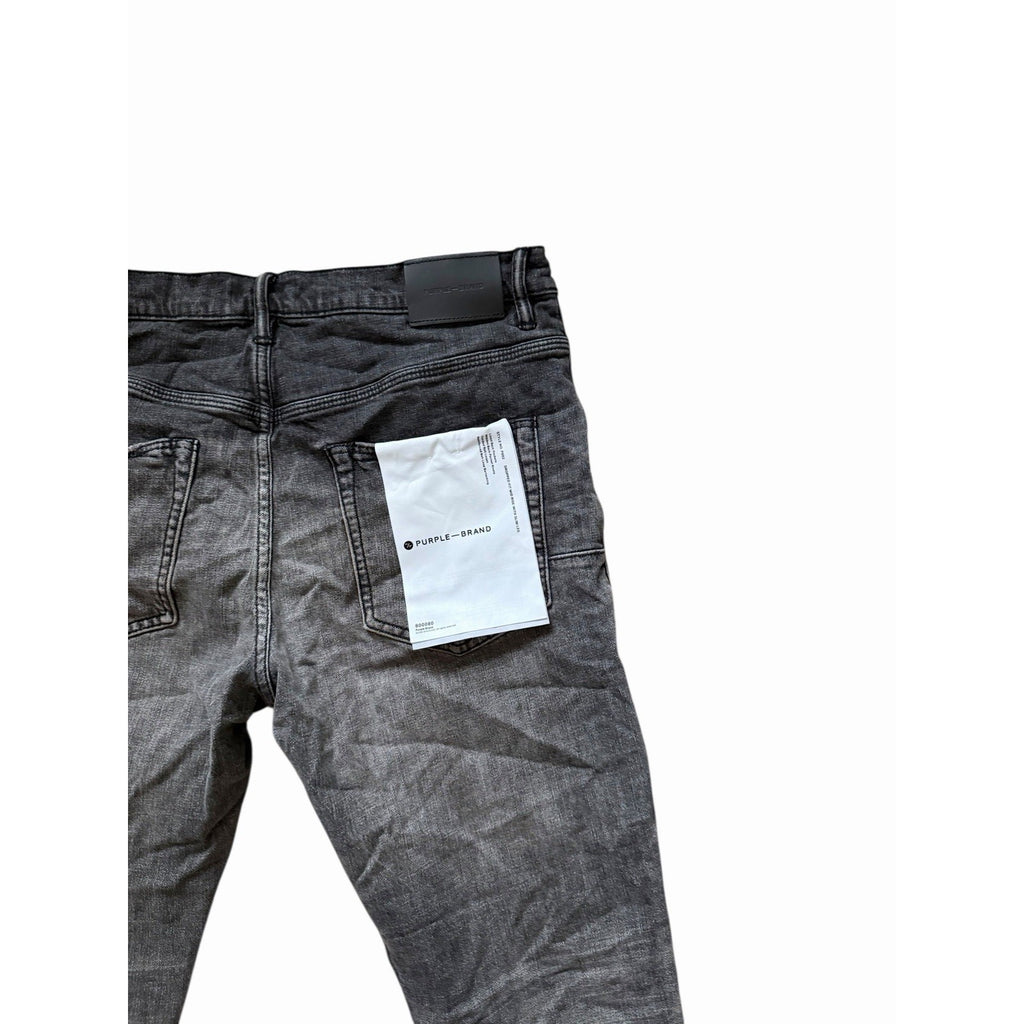Purple Brand Jeans Grey Dirty Blowout Drop Fit Slim P002