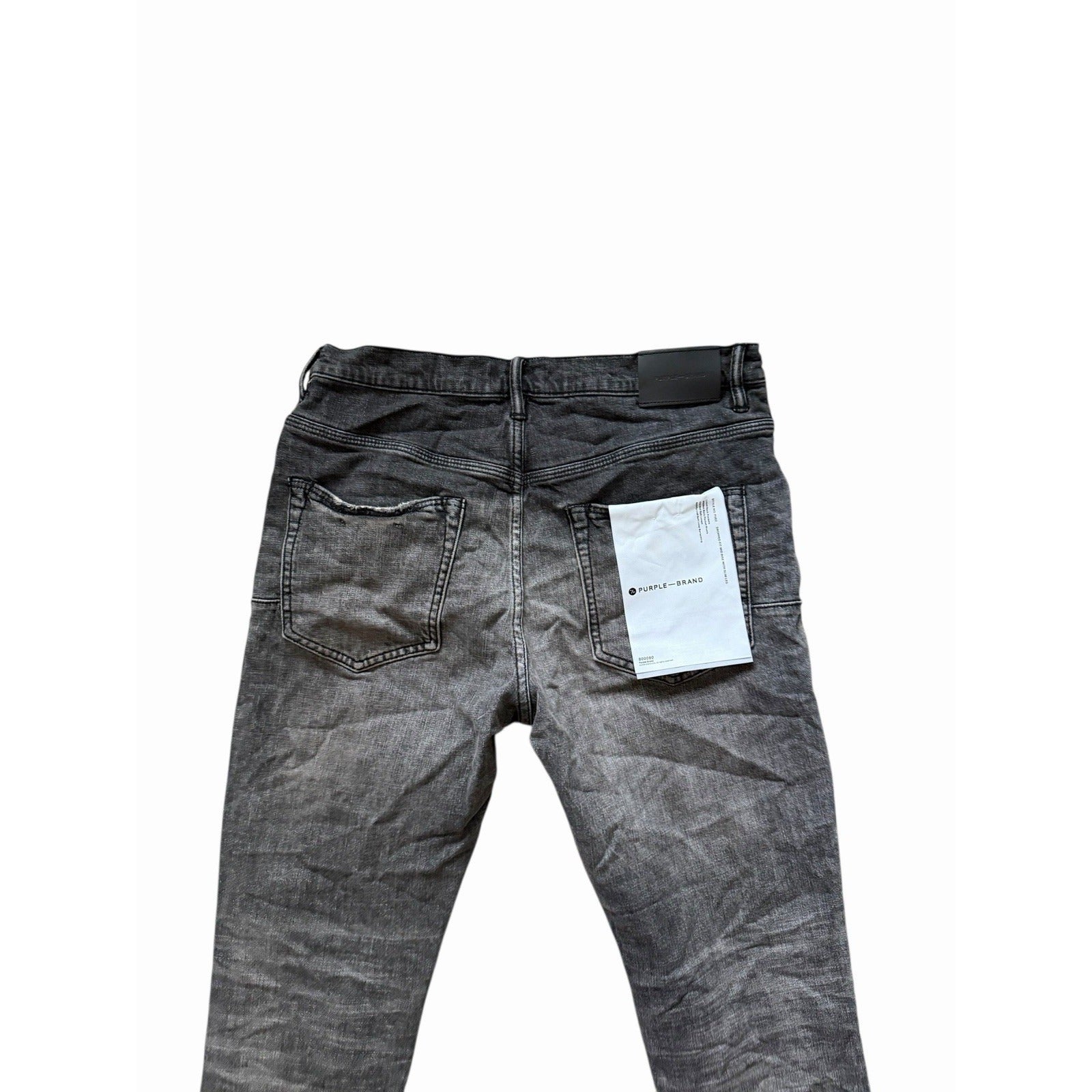 Purple Brand Jeans Grey Dirty Blowout Drop Fit Slim P002