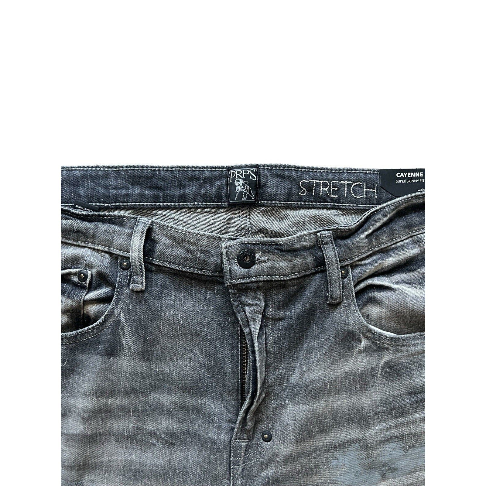 PRPS Cayenne Super Skinny Fit Men's Stretch Jeans Grey