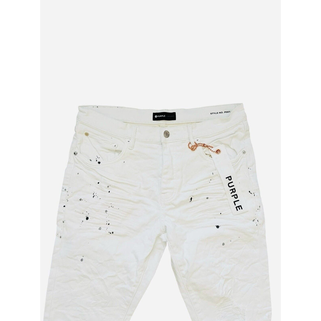 Purple Brand Jeans Slim Fit Optic White