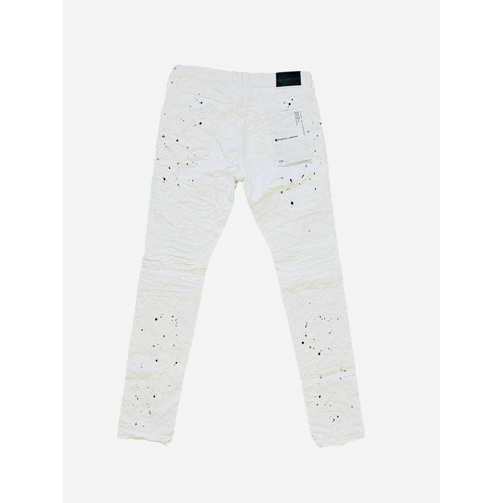Purple Brand Jeans Slim Fit Optic White