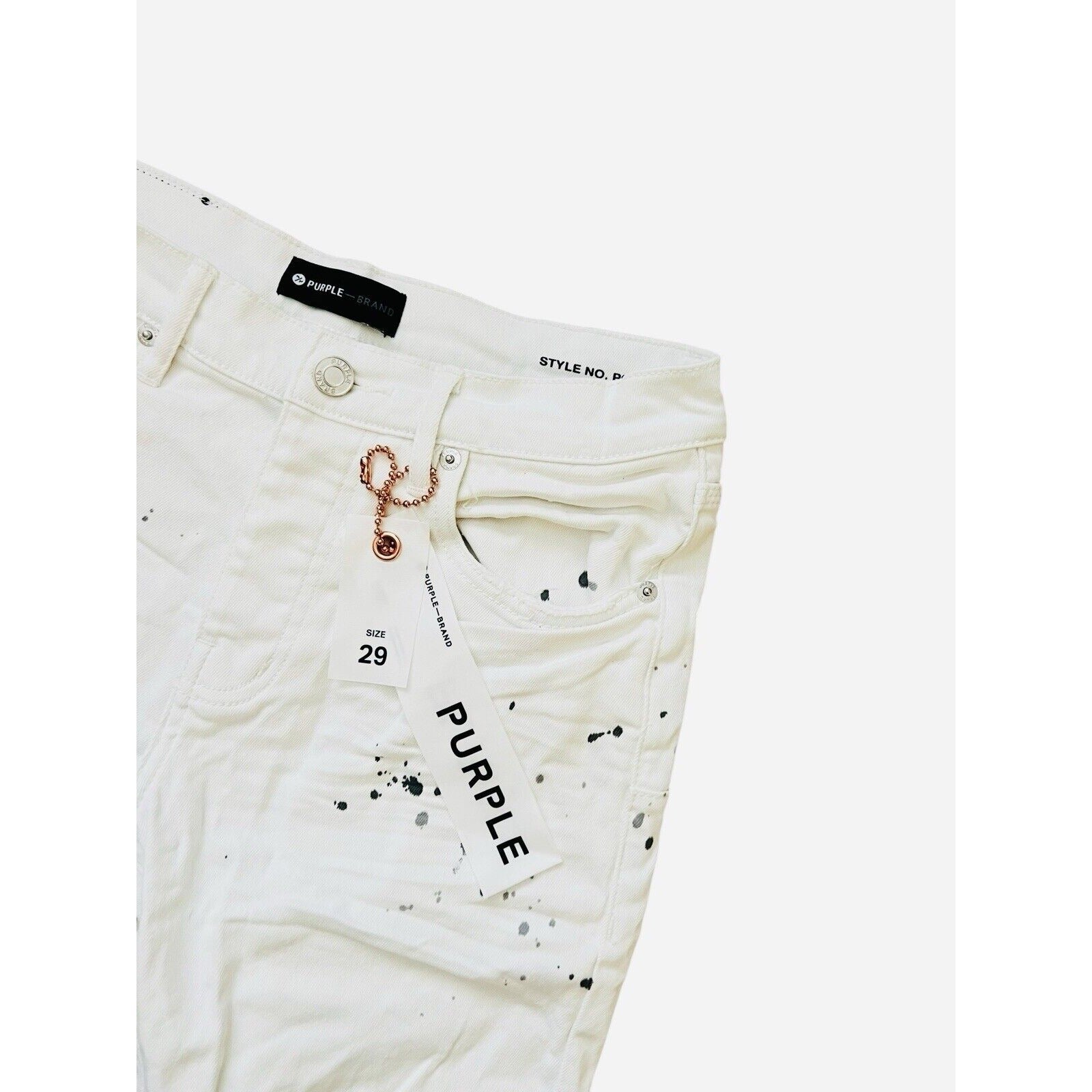 Purple Brand Jeans Slim Fit Optic White