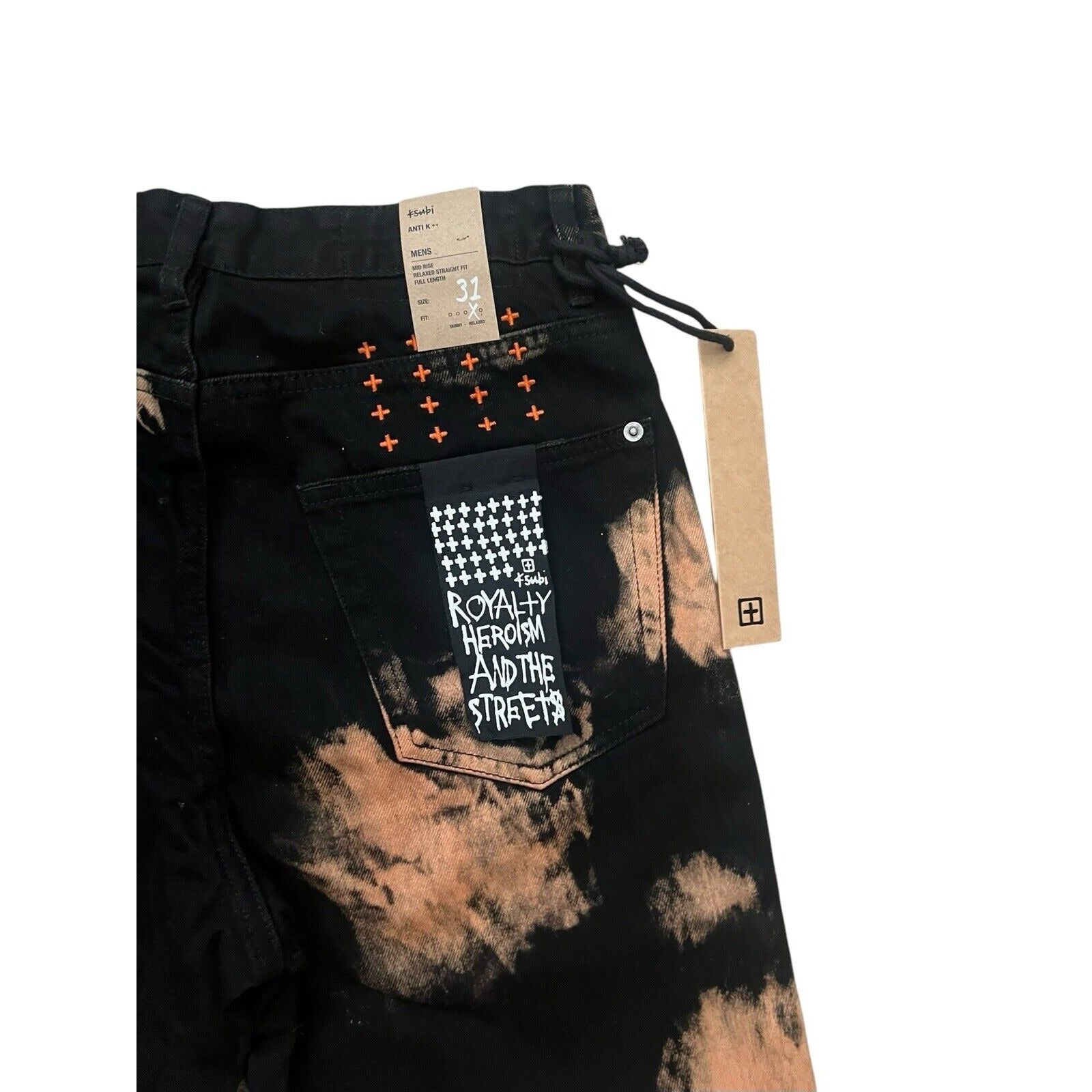 Ksubi Jeans Mens Anti K ++ Relaxed Straight Hellfire