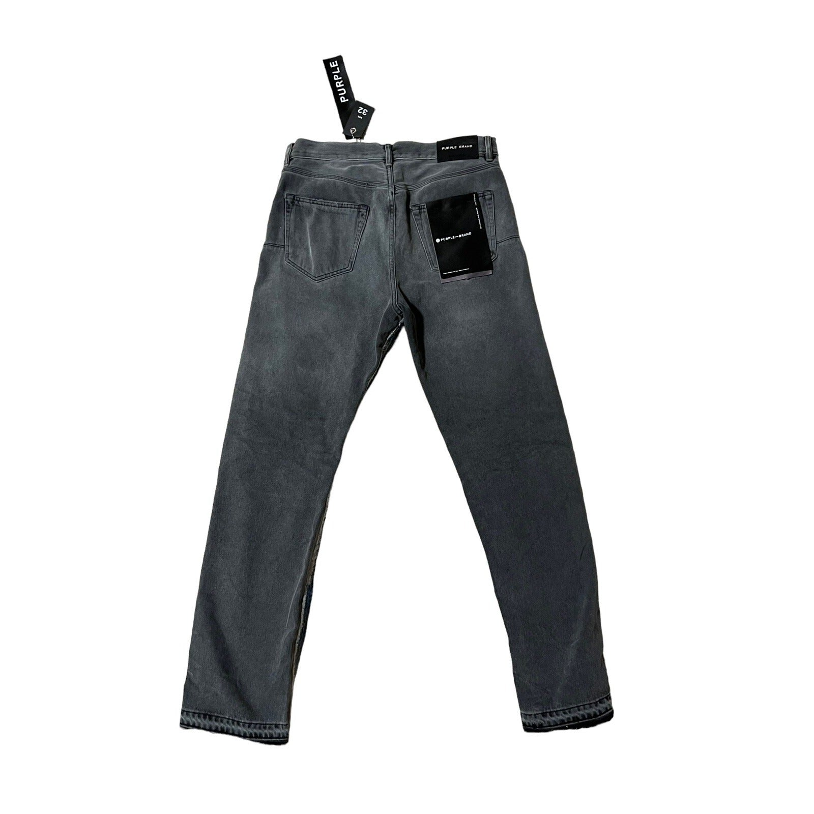 Purple Brand Jeans Straight Mid Rise Made In Italy P011