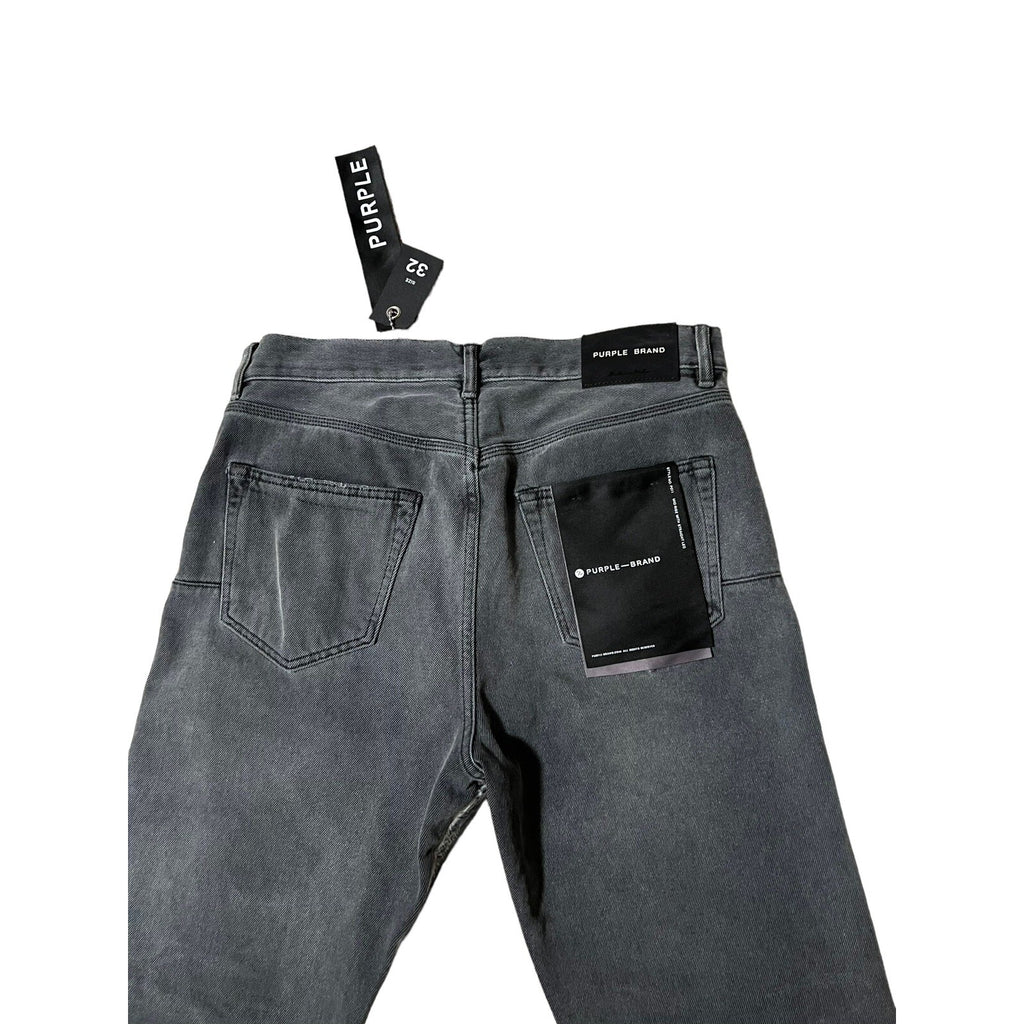 Purple Brand Jeans Straight Mid Rise Made In Italy P011