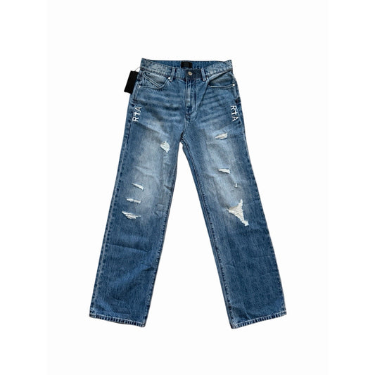 RtA Mens Jonas Distressed Straight Leg Jeans