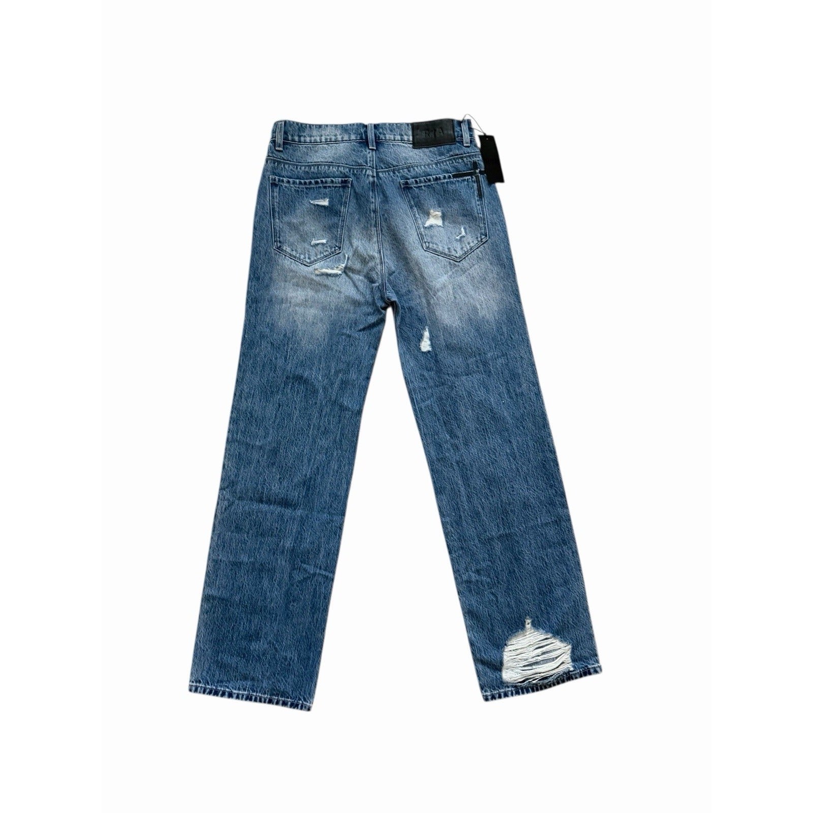 RtA Mens Jonas Distressed Straight Leg Jeans