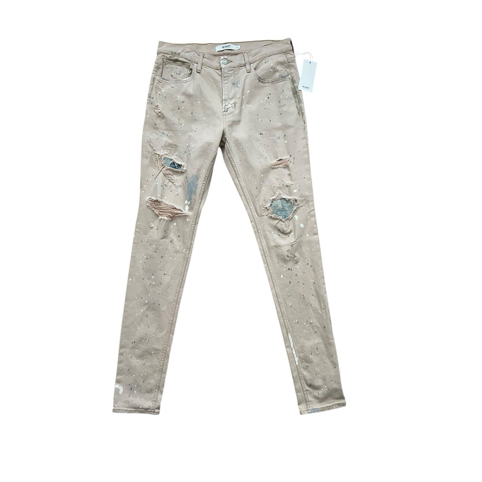 Hudson Zack Stacked Skinny Jeans Deserted