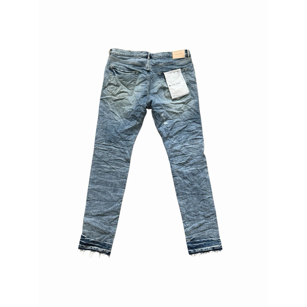 Purple Brand Jeans Ripped Light Indigo Vintage Skinny P001