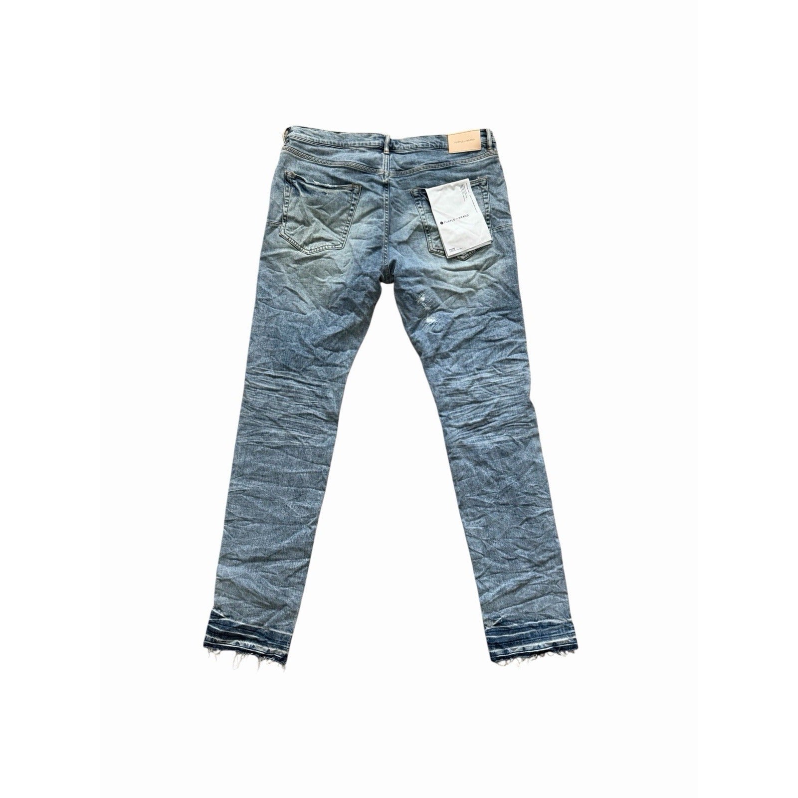Purple Brand Jeans Ripped Light Indigo Vintage Skinny P001