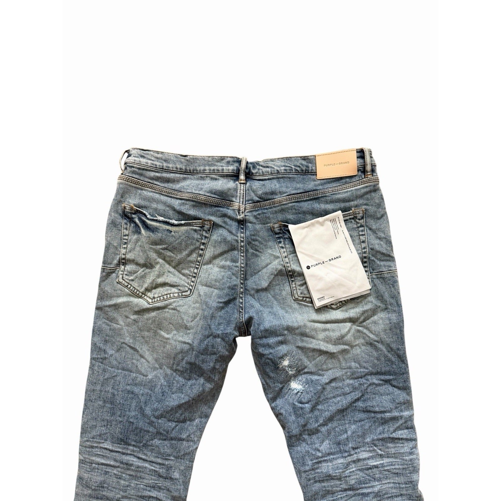 Purple Brand Jeans Ripped Light Indigo Vintage Skinny P001