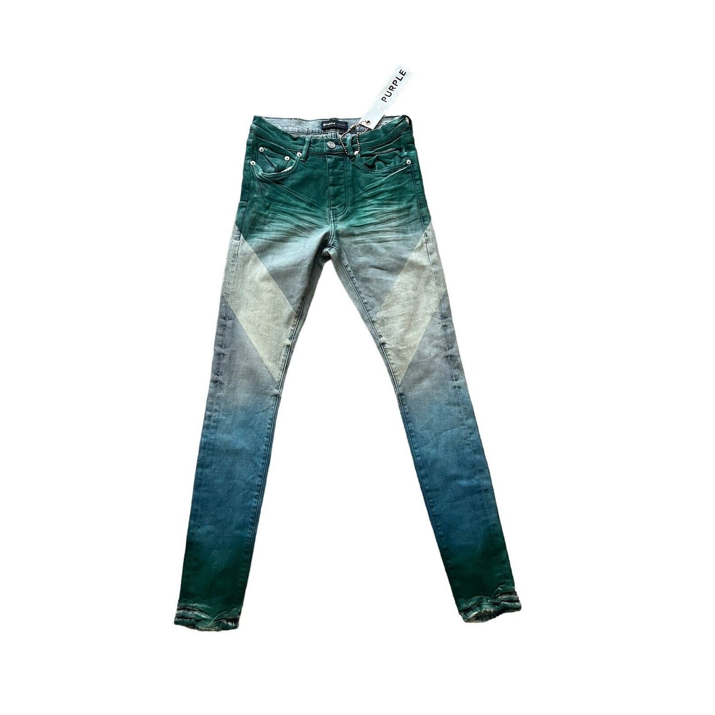 Purple Brand Jeans Mens Slim Fit Multi Dark Color Coated