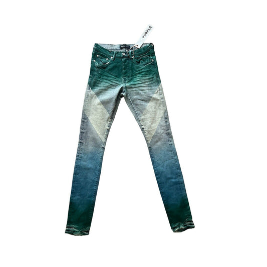 Purple Brand Jeans Mens Slim Fit Multi Dark Color Coated