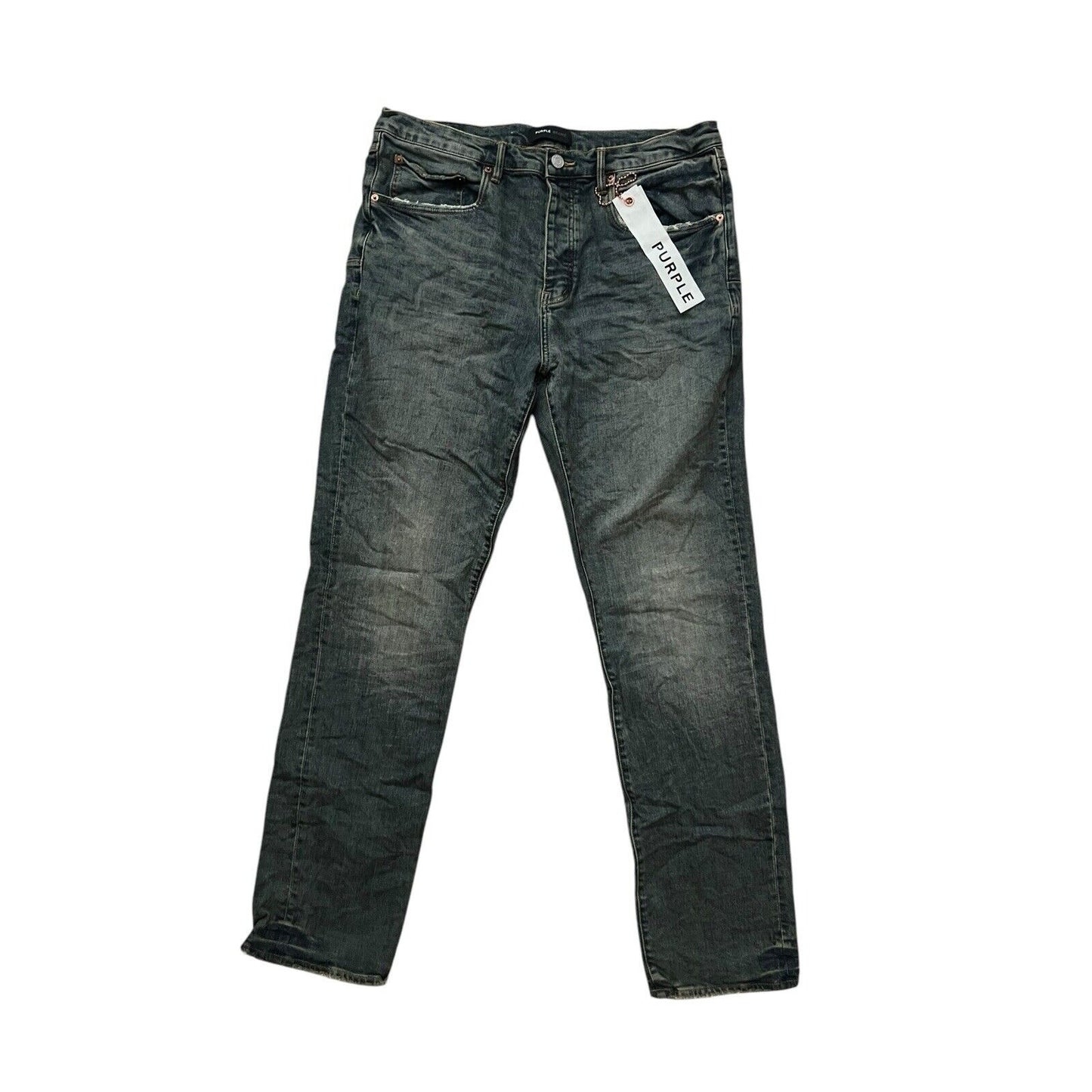 Purple Brand Jeans Men Slim Straight Vintage Aged P005