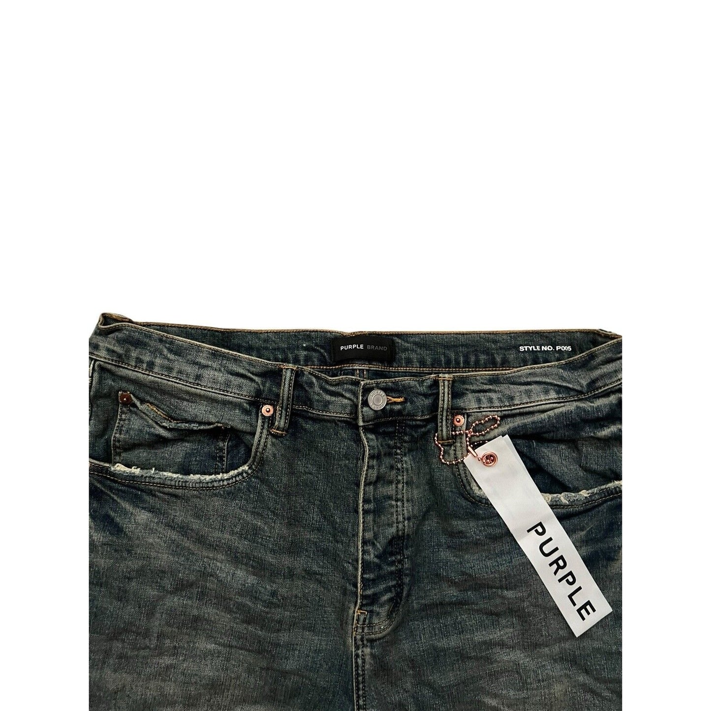 Purple Brand Jeans Men Slim Straight Vintage Aged P005