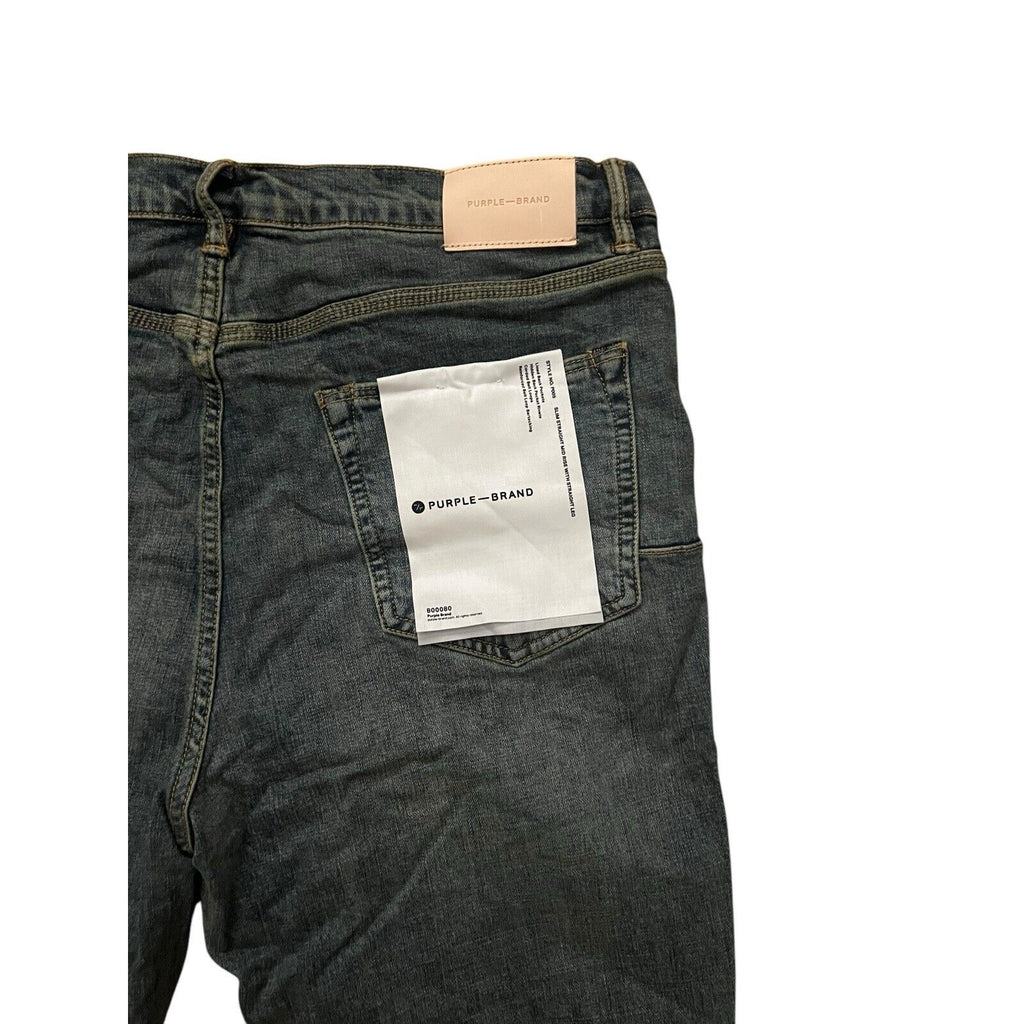 Purple Brand Jeans Men Slim Straight Vintage Aged P005