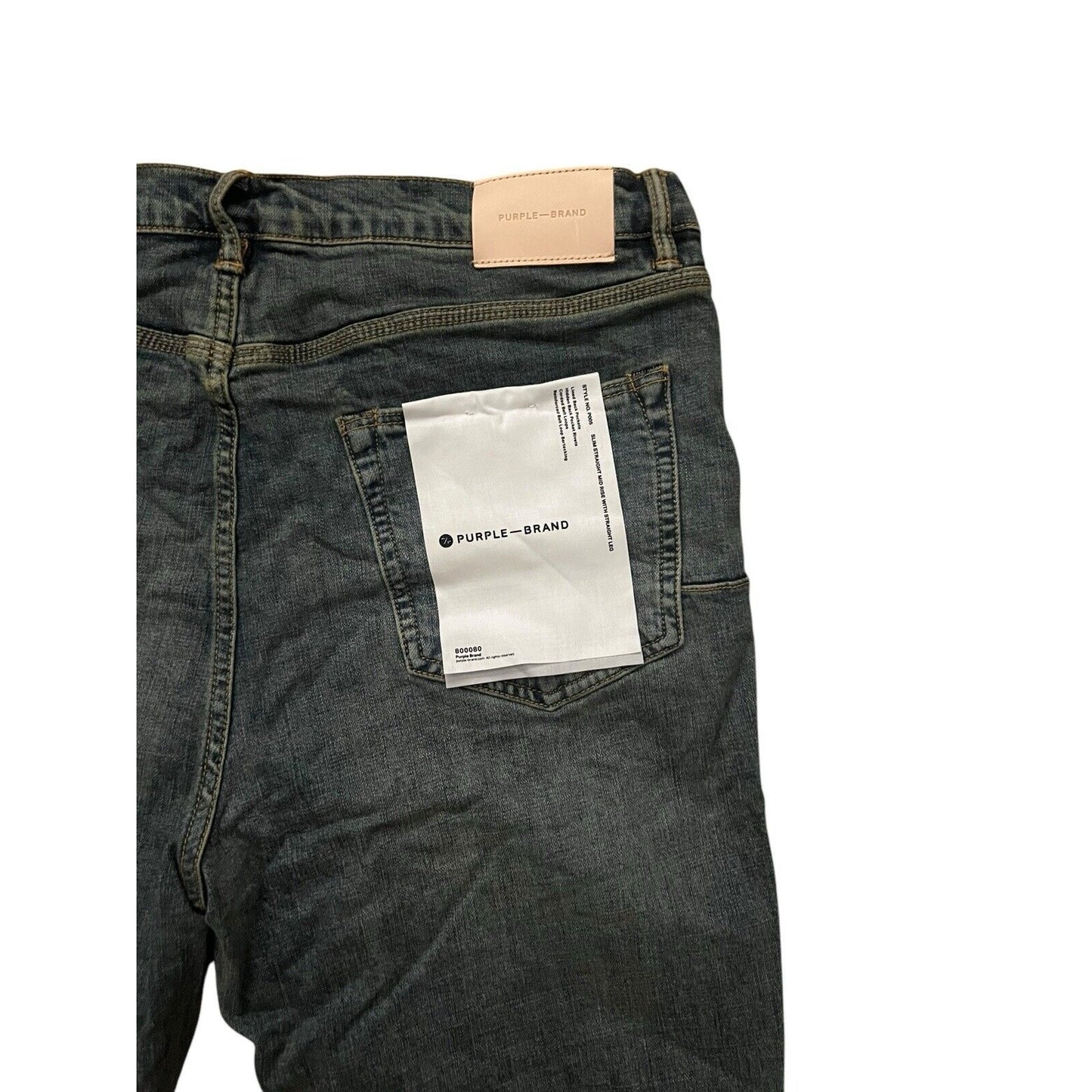 Purple Brand Jeans Men Slim Straight Vintage Aged P005