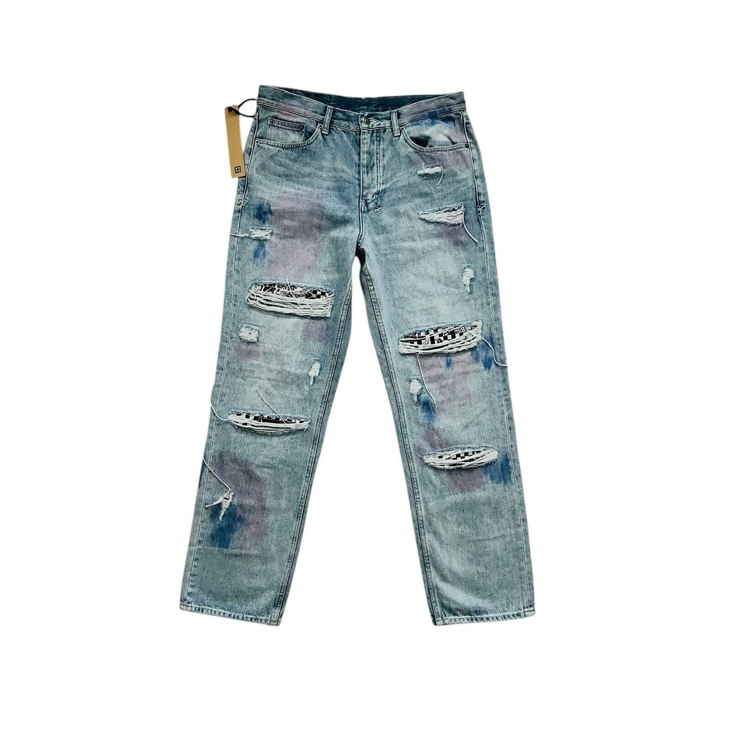 Ksubi Jeans Mens Anti K++ Streets Kolor Straight Fit