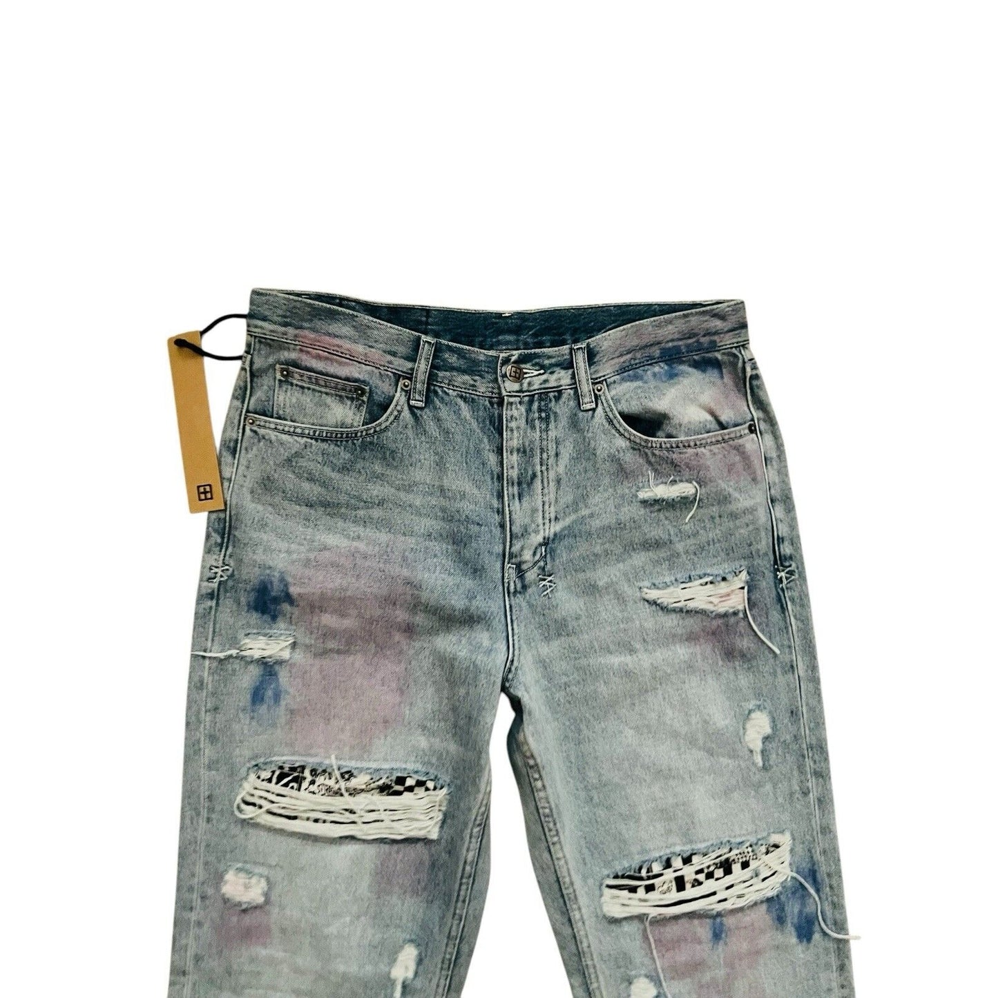 Ksubi Jeans Mens Anti K++ Streets Kolor Straight Fit